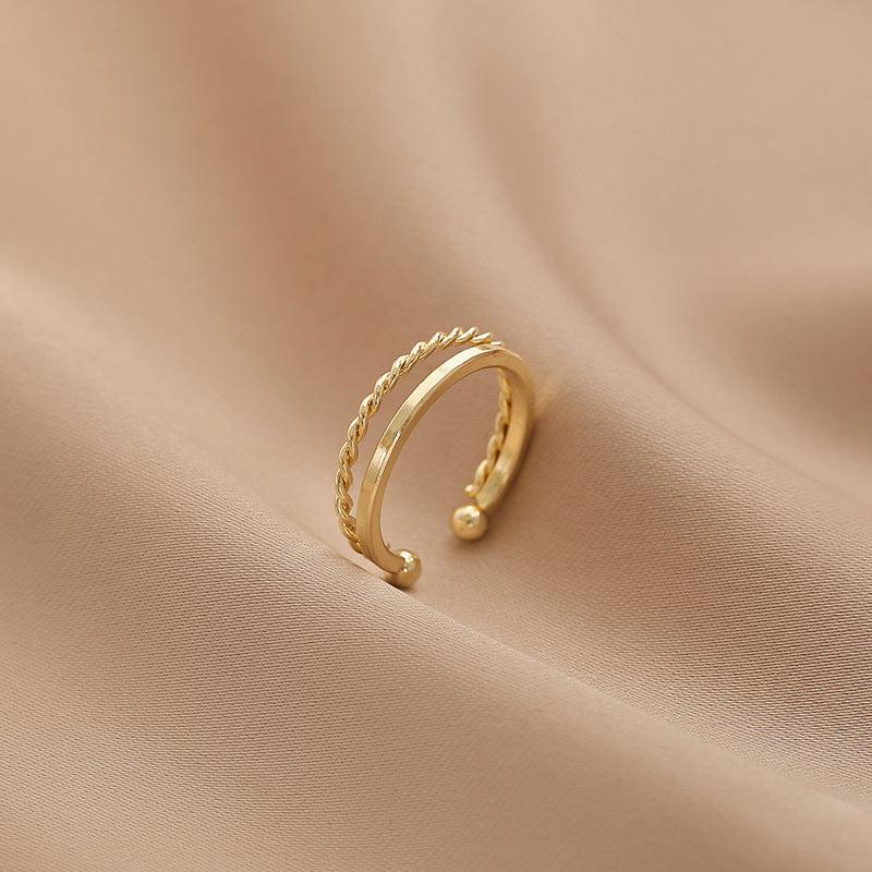Temperament And Beautiful Trending Unique Simple Ring