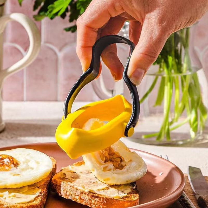 Anti-leakage Reversible Round Fried Egg Mold Kitchen Gadgets