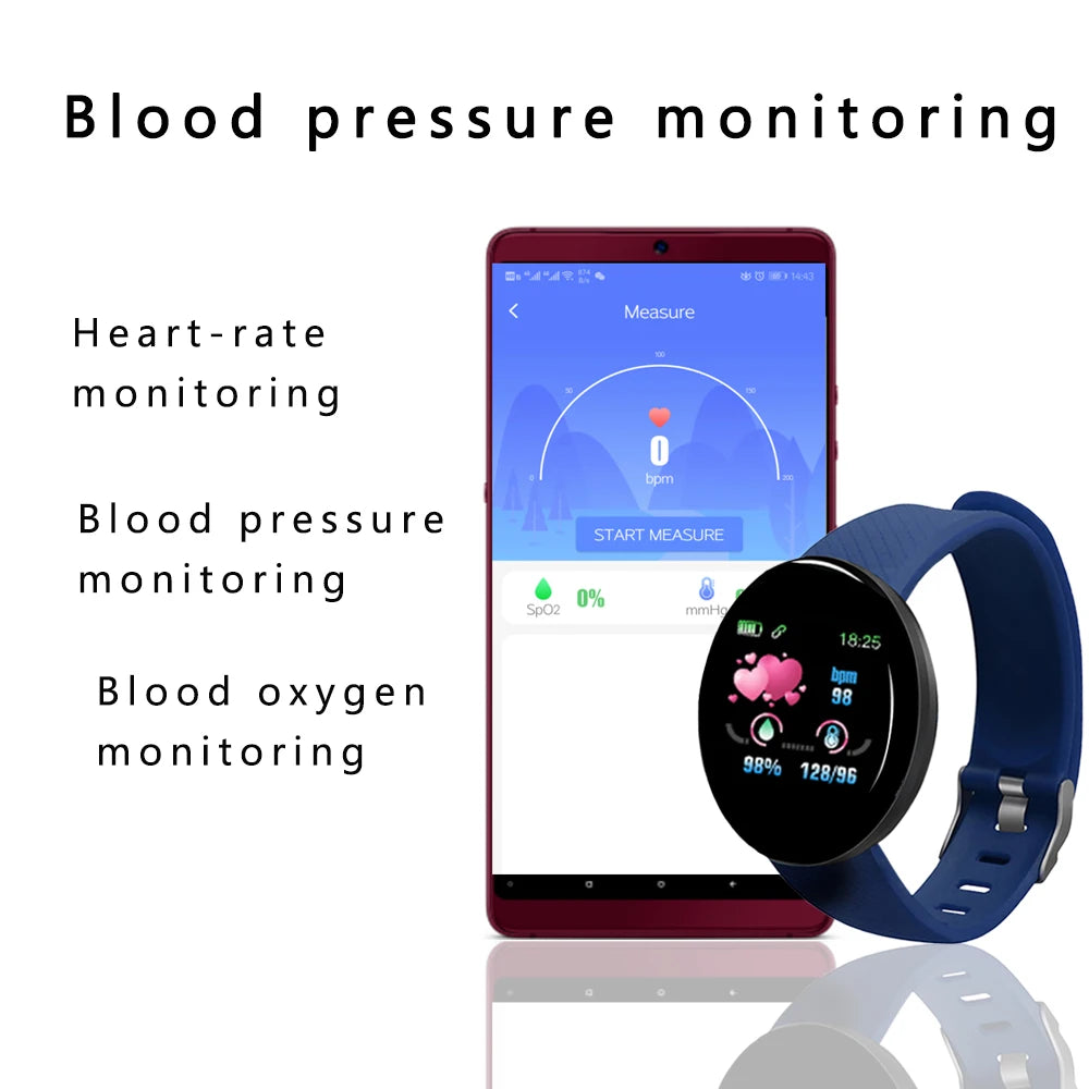 For Xiaomi Bluetooth Smart Watch Men Women Blood Pressure Heart Rate Monitor Sport Smartwatch Digital Watches Tracker Reminder